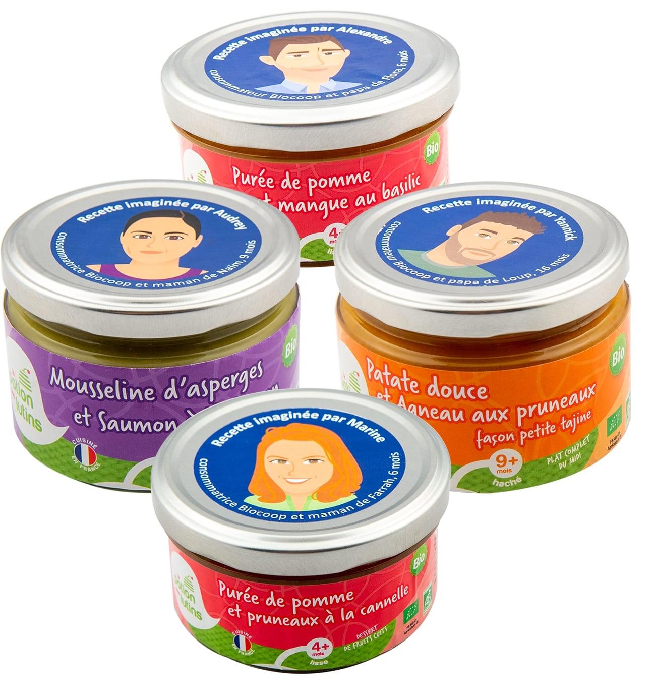 Petits pots pour bébés : des créations signées Biocoop et La Potion des lutins Petits pots pour bébés : des créations signées Biocoop et La Potion des lutins